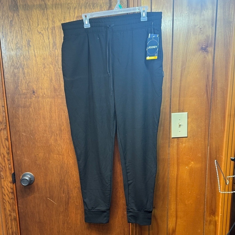 NWT - Jockey Men's Black Joggers Size XL, Soft Comfort, Stretch